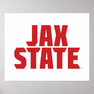 Poster Universidade Estadual de Jacksonville JAX STATE Ve