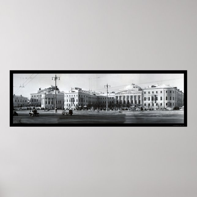 Póster Universidade Estadual de Moscou - Rússia Foto 1955 (Frente)