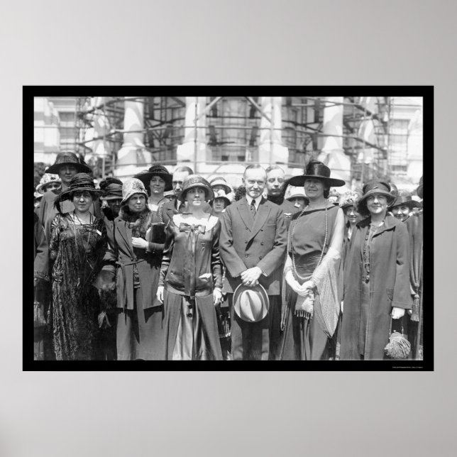 Poster Universidades Mulheres e Presidente Coolidge 1924 (Frente)