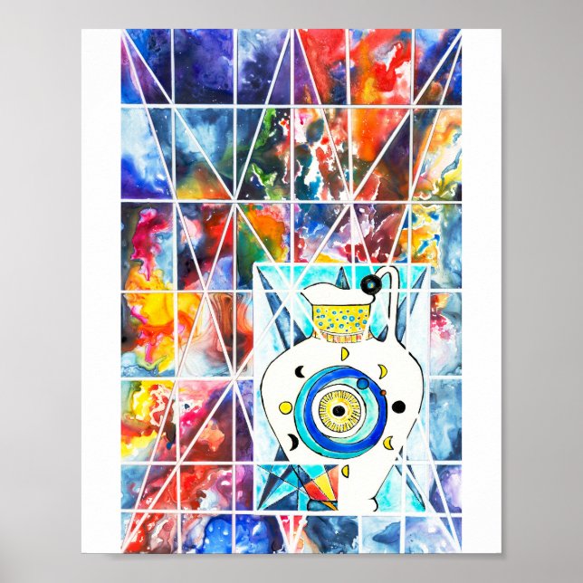 Poster Universo de Vidro Estacionado (Frente)