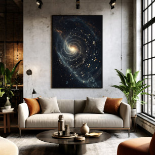 Poster Universo Musical Abstrato Espiral
