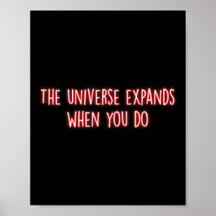 Poster Universo se Expande Quando Você Faz Meditação de M