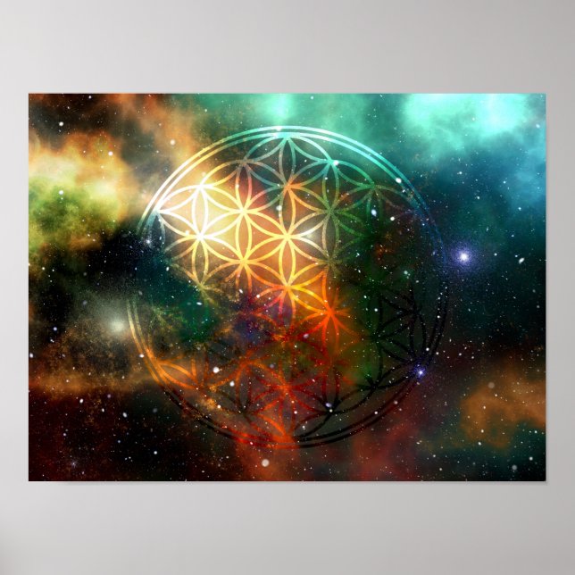 Poster Universum - A Flor da Vida - (Frente)
