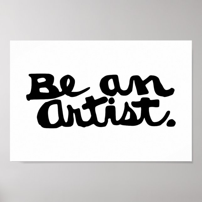 Poster Unleash Your Inner Artist – Bold Calligraphy Print (Frente)