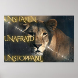 Poster Unshaken. Unafraid. Unstoppable.