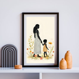 Poster Unspoken Love - Mother and Child IV