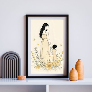 Poster Unspoken Love – Mother and Child IV