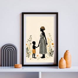 Poster Unspoken Love - Mother and Child IV