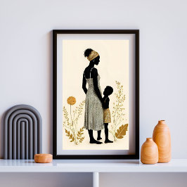 Poster Unspoken Love - Mother and Child VII