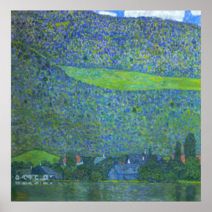 Poster Unterach no Attersee por Gustavo Klimt
