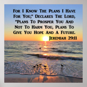 POSTER UPLIFICANDO O SOL JEREMIAH 29:11