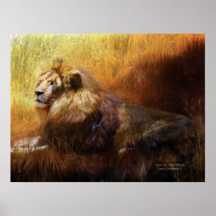 Poster Upon His Wild Throne Art Poster/Print