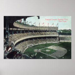 Póster Upper Bleacher View of Nat'l League Baseball Par