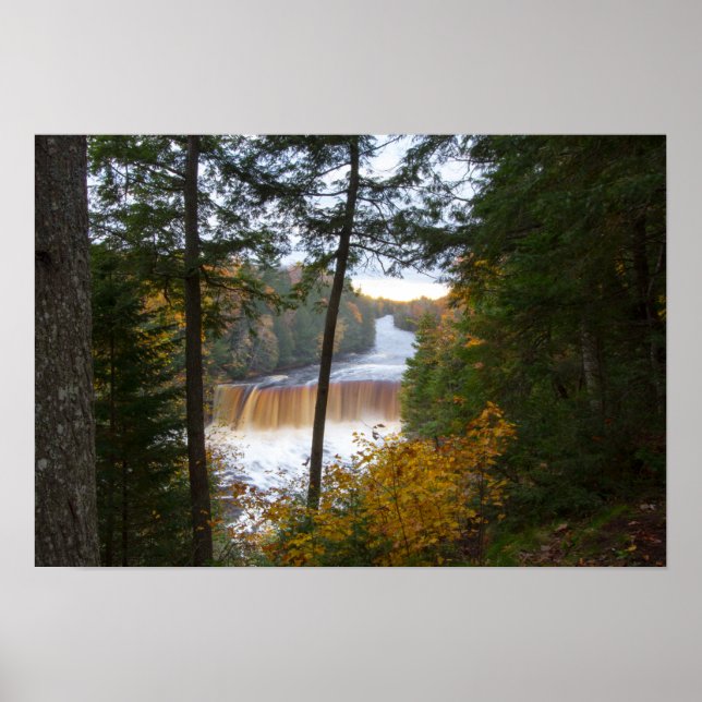 Póster Upper Tahquamenon Falls, Autumn, Michigan (Frente)