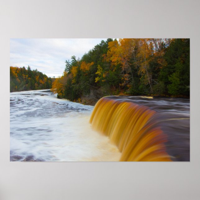 Poster Upper Tahquamenon Falls, Autumn, Michigan (Frente)