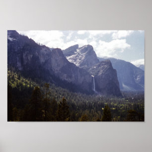 Poster Upper Yosemite Falls Vintage California