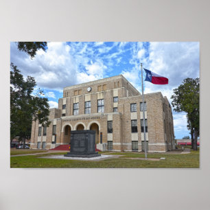 Poster Upshur County Courthouthouse, Gilmer, Texas