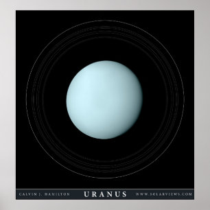 Póster Uranus o planeta