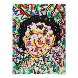 Póster Urban Edgy Abstract Graffiti Poster | Positivity