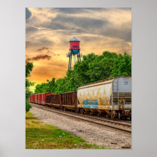 Poster Urban Steam Punk Sunset