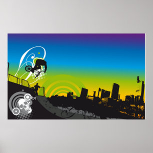 Poster urbano de BMX