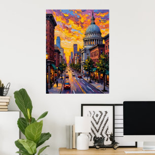 Poster Urbano Sunset