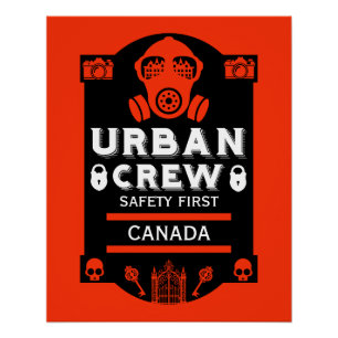 Póster Urbex de Exploração Urbana