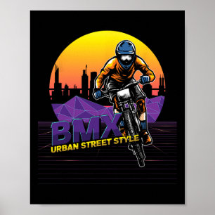 Poster Urn de Estilo de Rua Bmx Ciclista Ciclista Esporte