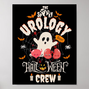 Poster Urologia Spooky Halloween Crew Cute Nurse Stu
