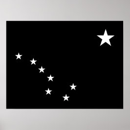 Poster Ursa Negra e Branca Grande