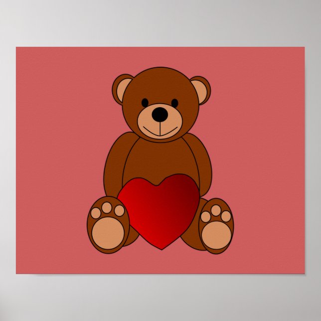 Poster Ursinho Love (Frente)