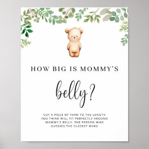 Poster ursinho quão grande é a barriga da mamãe jogo
