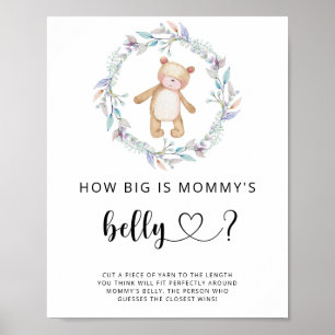 Poster ursinho quão grande é a barriga da mamãe jogo