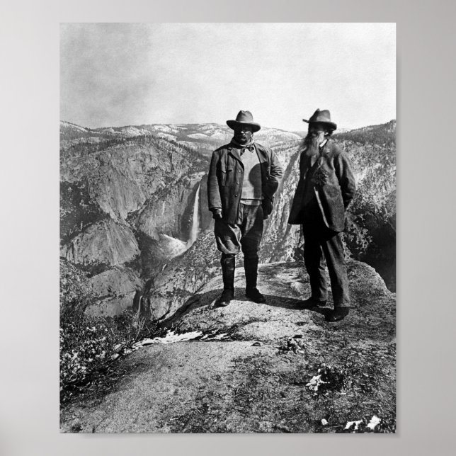 Poster Ursinho Roosevelt e John Muir - Ponto Glacier (Frente)