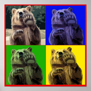 POSTER URSO 4 QUADRADO