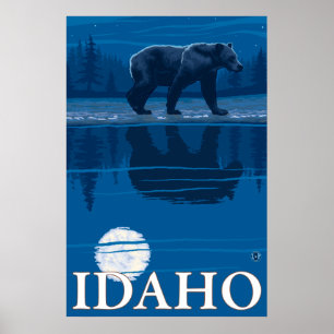 Poster Urso à Lua - Idaho
