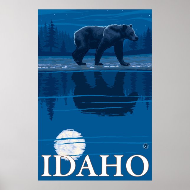 Poster Urso à Lua - Idaho (Frente)