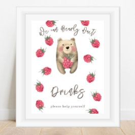 Poster Urso aquoso - Bebidas