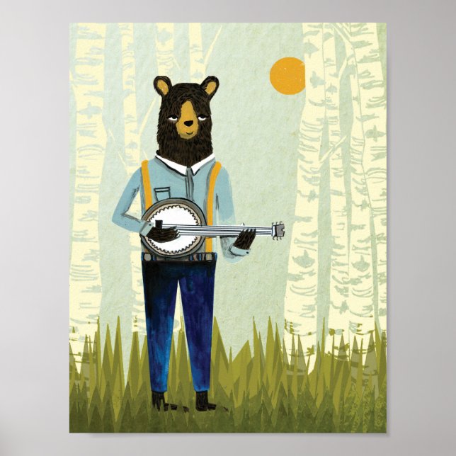 Póster Urso Banjo - Versão Original (Frente)