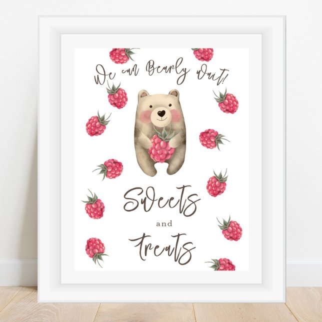 Poster Urso bebê - Doces e doces (Criador carregado)