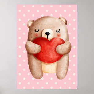 Poster Urso Corado Corado Corado Carregando