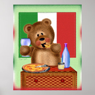 Poster Urso da pizza