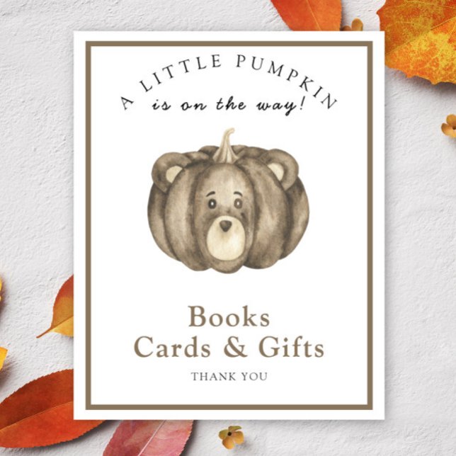Poster Urso de abóbora - livros cartões e presentes pôste (Criador carregado)