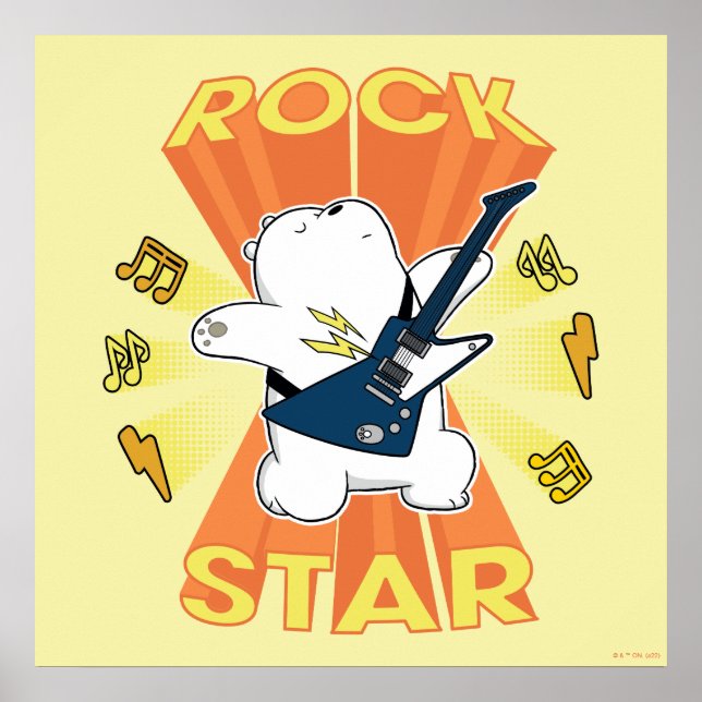Poster Urso de Gelo - Estrela de Rock (Frente)