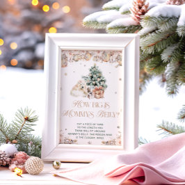 Poster Urso de inverno giro como grande é a barriga de Ma