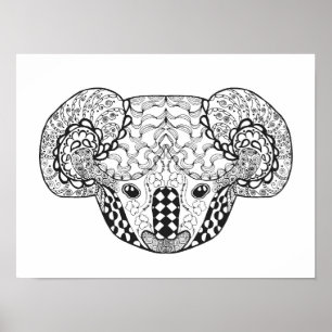 Póster Urso de Koala inspirado 2
