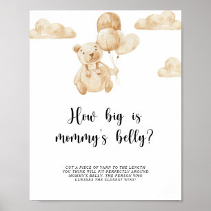 Poster Urso de ouro quão grande é a barriga da mamãe jogo