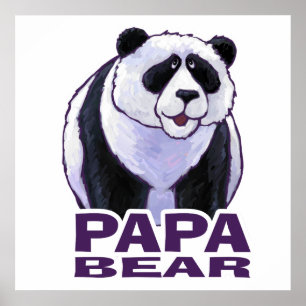 Poster Urso de panda da papá