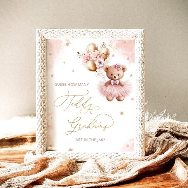 Poster Urso de Pelúcia Adivinhe Quantos Grahams (Criador carregado)