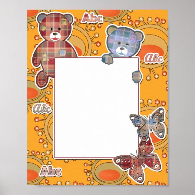 Poster Urso de pelúcia, bebê (Frente)